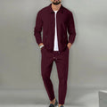 The new spring and autumn sports men's youth popular solid color jacket trousers two leisure suit | SAMAG