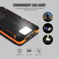 20000mAh Solar Power Bank External Battery Pack Folding Solar Panel Powerbank Double USB Charger Phone Poverbank For Smart Phone