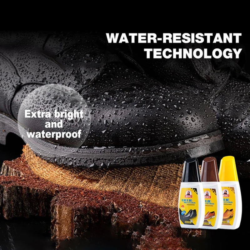 75ML Liquid Shoe Polish Leather Shoe Polish Black Brown Neutral Color Universal Shoe Polish Leather Maintenance