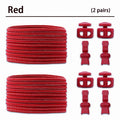 2 Pair No Tie Shoe Laces Kids Adult Quick Laces Round Elastic Shoelaces Without Ties Lock Shoelace Sneakers Shoes Accessories