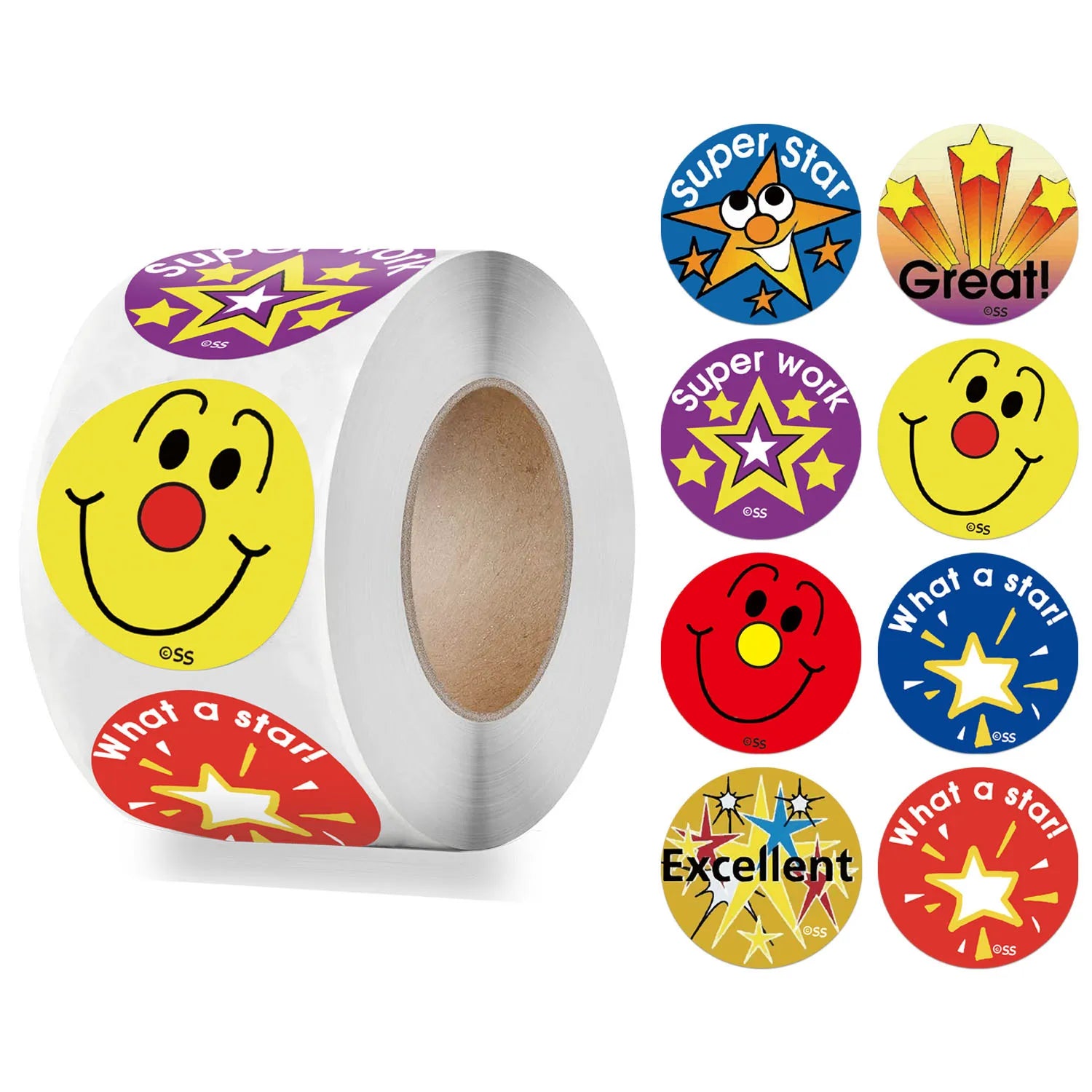 100-500pcs New Cute Reward Stickers with Word Motivational Stickers for School Teacher Kids Student Stationery Stickers Kids