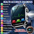 New Men Accurate Health Diagnosis ECG Smart Watch Blood Pressure Blood Oxygen Blood Fat Uric Acid Temp Bluetooth call Smartwatch