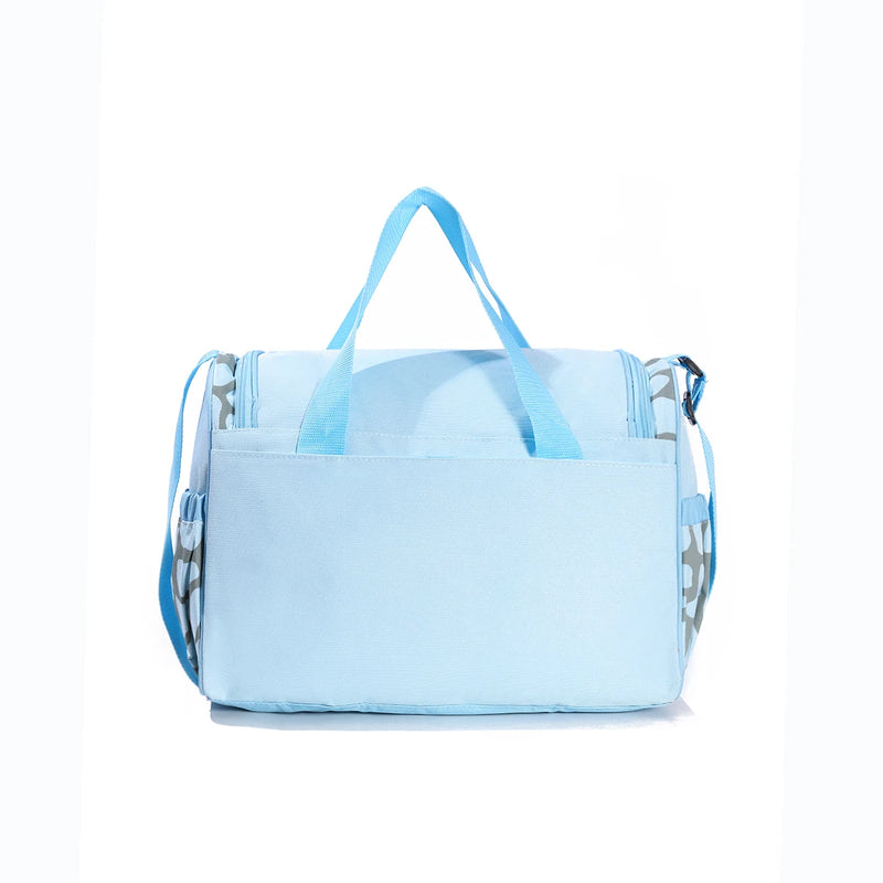 Fashionable cartoon embroidered single shoulder mommy bag with multifunctional and large capacity mother and baby diaper bag