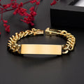 Wholesale 18K Gold 10MM Chain Bracelets For Man Women High Quality Fashion Jewelry Wedding Party Christmas Gifts 20cm