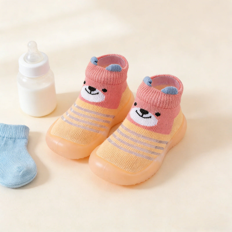 2026 New Baby Socks and Shoes Colorful Cute Children's Soft Soled Rubber Shoes for Boys and Girls Toddlers' Walking Shoes
