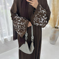 Turkey Emboridery Abaya for Women Dress Morocco Dubai Islam Vestidos Eid Muslim Arab Long Robe Ramadan Kaftan Abayas Jalabiya