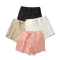 Summer 100% Cotton Solid Shorts Men Casual Business | SAMAG
