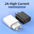 USB Charger 5V 2A Travel Universal Wall Power Adapter Plug For iPhone 16 15 14 Samsung Xiaomi Redmi LG EU US Head Fast Charging