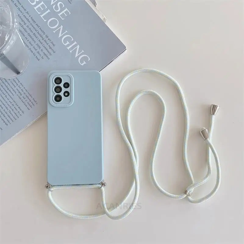 Crossbody Lanyard Cord Case For Iphone 13 14 12 11 Pro Max Mini 6 7 8 Plus Xr X Se 2022 Silicone Cover On Iphone14 14pro 13pro