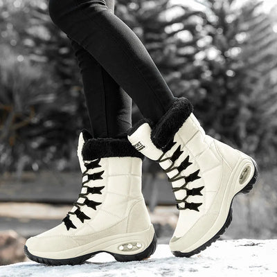 Women's Boots Winter Keep Warm Mid-Calf Waterproof Snow | SAMAG