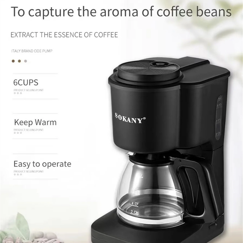 124Coffee Maker, 3-in-1 Single Serve Coffee Maker, Pod Coffee Maker for K-Pod Capsule Pods, Ground Coffee Maker, Leaf Tea Maker