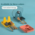 Foldable Pot Holder Plastic Spoon Holder Vertical Kitchen Storage Rack Suitable For Ladle Forks And Lid Rack Storage Rack