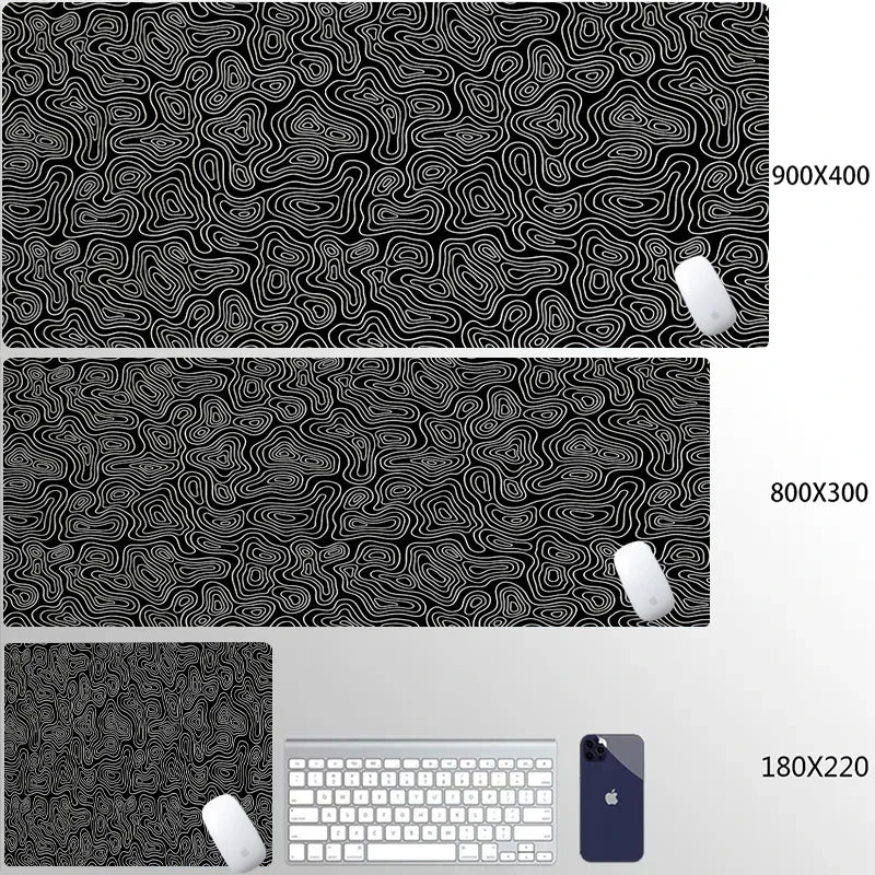 Computer Mouse Pad Strata Liquid Gaming PC Deskmat Laptop Pc Accessory Non-slip soft Mat XXL size Mousepad Large 900x400 Mats