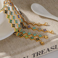 18K Gold Plated Stainless Steel Bracelet with Delicate Cubic Zirconia Luxury Fashion Party Jewelry Gift