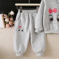 1-6Y Kids Sets And Outfits Girls Cute Bow Cartoon Cat | SAMAG