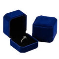 Huitan Velvet Box for Rings/Earrings/Necklaces/Bracelets Simple Classic Engagement Wedding Packaging - Visuel 10 | SAMAG