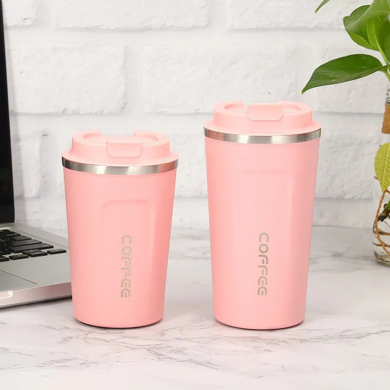 380/510ML Thermos Coffee Mug Double Wall Stainless Steel Thermo Bottle Car Thermal Cup Cold and Hot Outdoor Sports Vacuum Flask