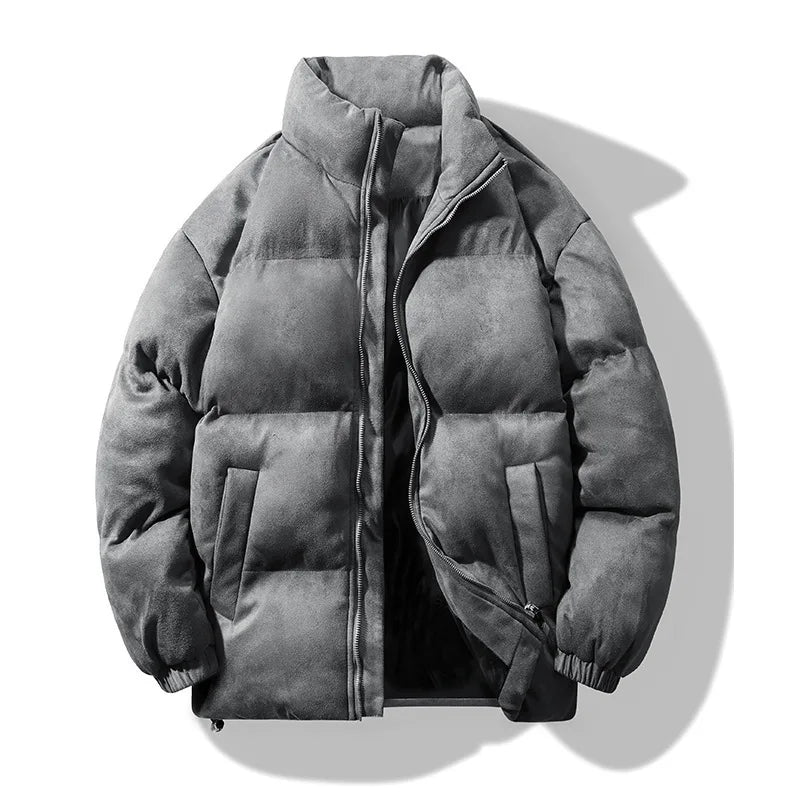 New Winter Men Fashion Stand Collar Casual Down Jackets Winter Coats Quality Male Thicker Warm Parkas Couple Loose Coats 3XL