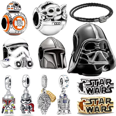 TOP Wars Charms Bracelet Beads 925 Sterling Silver Shadow Warrior Helmet Hot Series Womens Pendant DIY Jewelry Gifts | SAMAG