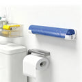 No Drill Adhesive Paper Towel Rack Wall Mount Kitchen Plastic Wrap Roll Holder Cabinet Door Self Storage - View 4 | SAMAG