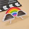PESENAR Various Funny Novelty Party Glasses, Bear Ear Rainbow Heart Cartoon Shaped Sunglasses for Summer Festival Cosplay Selfie