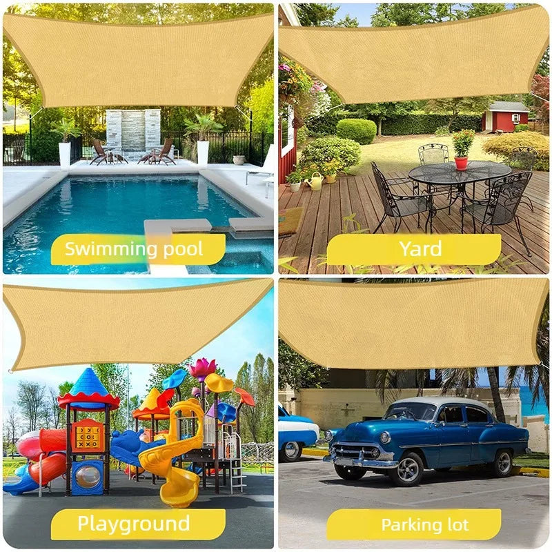 Triangular & Quadrilateral Sun Shade Sail Breathable UV | SAMAG