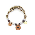 Fashion Colorful Pet Braided with Bells Cat Neck Chain Adjustable Cat Puppy Collar Chihuahua