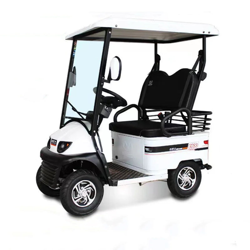New 2 3 4 Seat Mini Bus Electric Four Wheeler With Roof Scenic Sightseeing Car Double Row Seat Scooter Electric Golf Cart