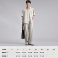 Fashion Men's Lyocell Linen 2-Piece Set Summer Turn-Down | SAMAG