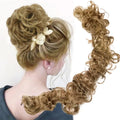 Messy Bun Hair Piece Curly Wavy Hair Bun Scrunchies Extensions Long Ponytail Extensions Ponytail DIY Wrap Around Bun Hair