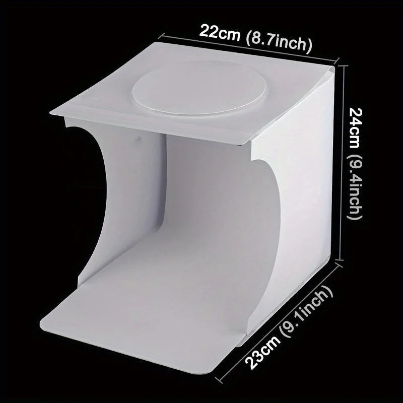 Dual LED Panels Folding Portable Photo Video Box Lighting Studio Shooting Tent Box Kit Diffuse Studio Softbox Lightbox