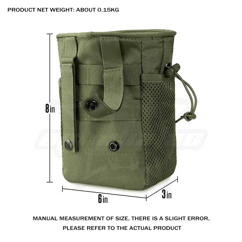 OPHIDIAN Hunting Magazine Recovery Bag Molle Trash Bag, Magazine Ammunition Bag, Belt Waist Bag Adjustable Holster Bag