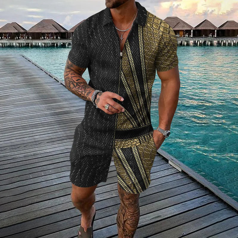 Men's Clothing Tracksuit Sets 3D Print Color Squares | SAMAG