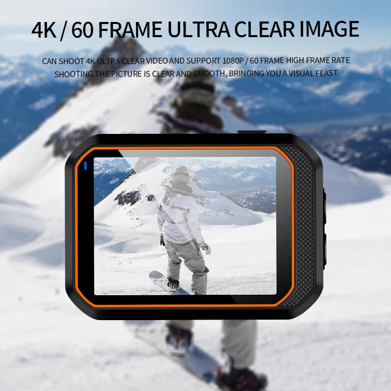 VIRAN SC002 Action Camera 4K With Remote Control Screen Waterproof Sport Camera Drive Recorder Sports Camera Helmet Action Cam