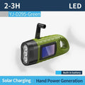 LED Flashlight Hand Crank Solar Powered Rechargeable - View 7 | SAMAG