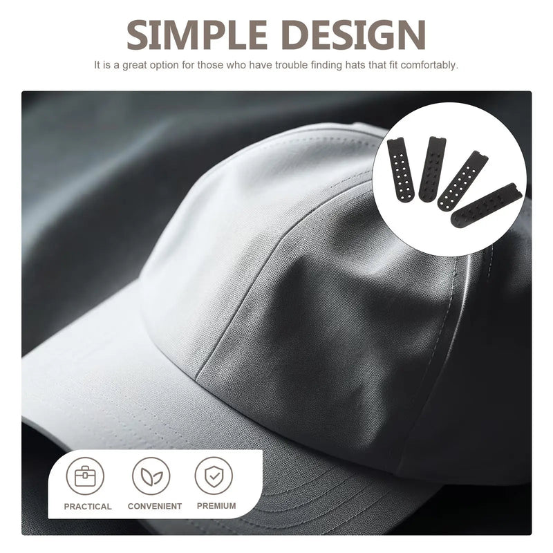 10Pairs Hat Extender Strap Adjustable Cap Extender for Snapbacks Baseball Hats Comfort Fit Solution Replace Broken Straps