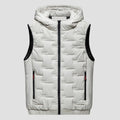 Men Autumn Winter Thickened Waistcoat Hooded Sleeveless Zipper Placket Vest Coat Down Vest Outwear Men's Iinsulated Vest