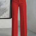 New Women's High - Waisted Draped Straight - Cut Suit Pants - View 12 | SAMAG