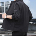Spring/Summer Men's Solid Color Jackets, Casual Sport Coats, High-Quality Waterproof Men's Coats, Business Coats