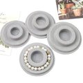 1PC 8.5-10.3cm Flocked Bead Board Bracelet Beading Organizer Artistry Tray Design Tool For DIY Jewelry Handmade Making Tools