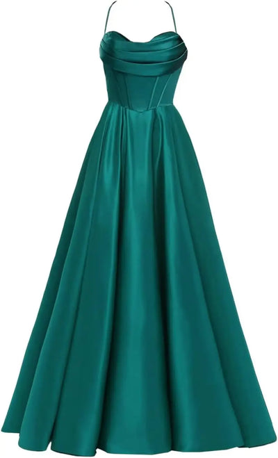 Long Pocket Off Shoulder Ball Dress with Heart - shaped | SAMAG