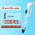 Kids 3D Printing Pen Adjustable Speed LED Display DIY Drawing Pens 3D PLA Filament Christmas Birthday gift for Boys and Girls