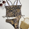 New Leopard Tankini V Neck Bikini Female Swimsuit Women | SAMAG