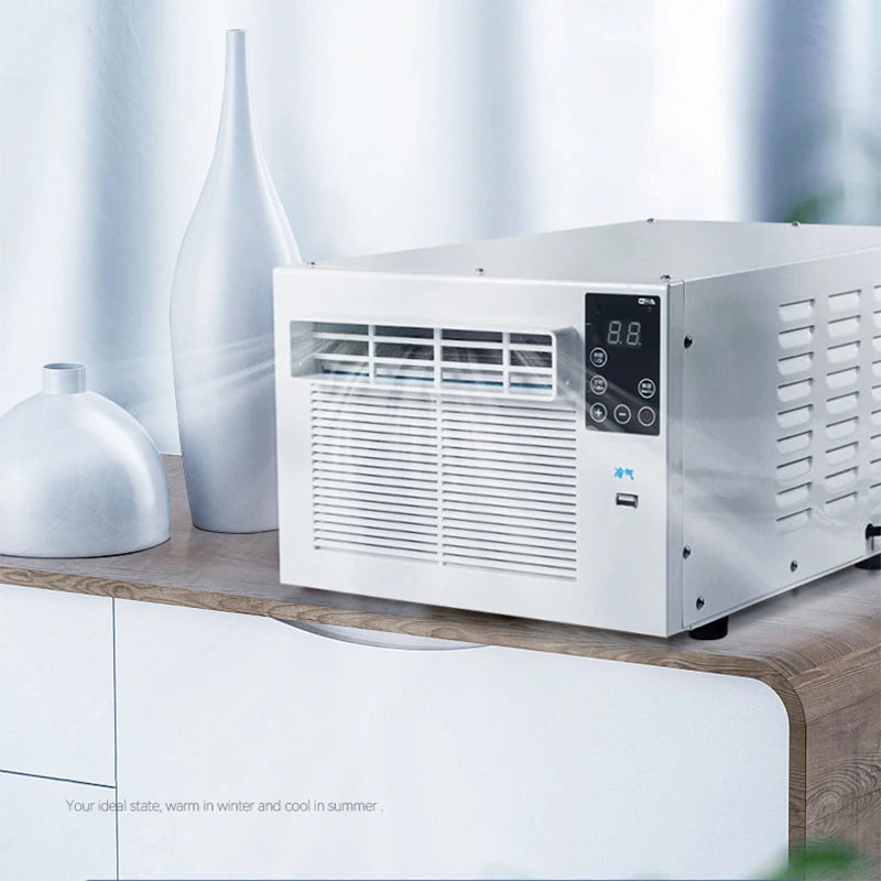 Portable Outdoor Air Conditioner Mosquito Net Air Conditioner 1876 BTU Indoor Dormitory Portable Drainless Tent Mini Air Conditi
