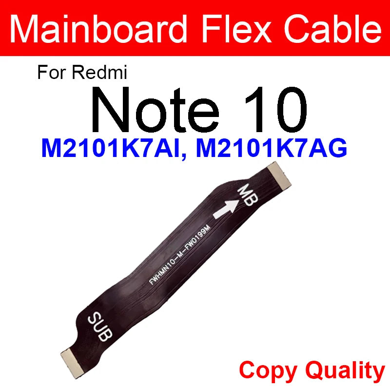 LCD Motherboard Connector Flex Cable For Xiaomi Redmi Note 10 Note 10S Note 10 Pro Max 5G Mainboard LCD Display Connector Ribbon