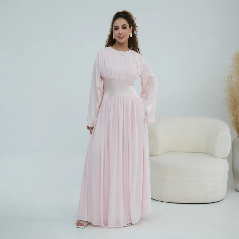 Luxury Dubai Abaya Kaftan for Women 2 Layer Modest | SAMAG