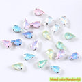 8x13mm Teardrop Crystal Sew On Rhinestone With Silver - View 10 | SAMAG