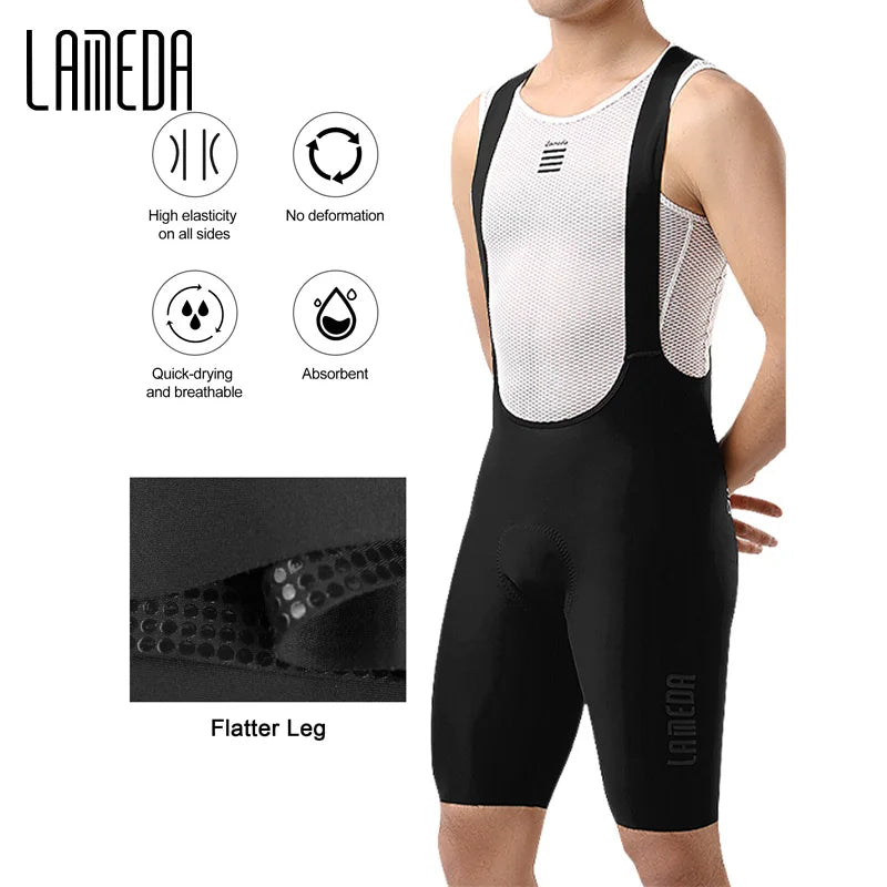 LAMEDA Professional Cycling Bibs Men Breathable Summer Bicycle Shorts Pants Padding MTB Bike Shorts for Men MTB Cycling Clothing