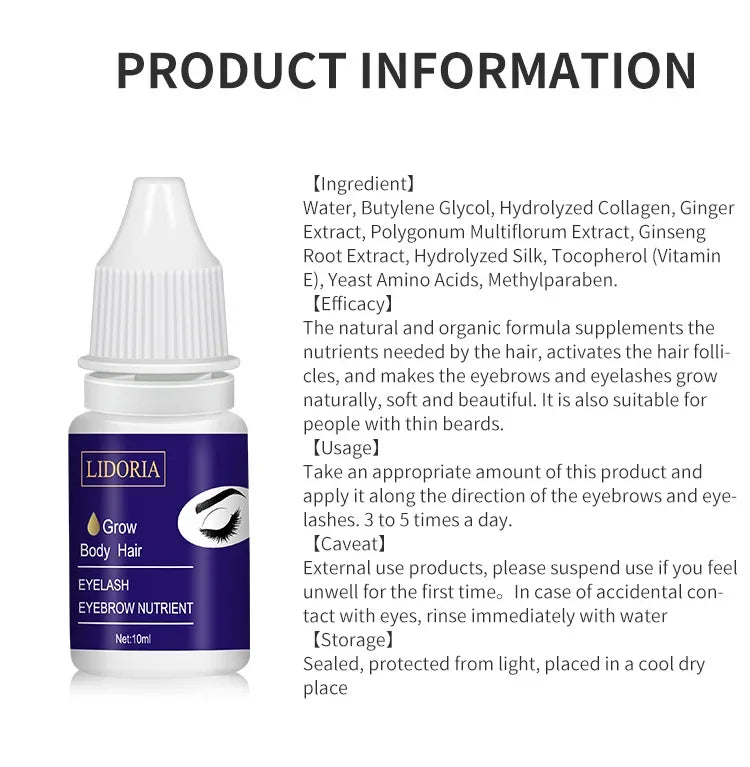 Fast Eyebrow Growth Serum Eyelash Hair Growth Anti Hairs Loss Product Prevent Baldness Fuller Thicker Lengthening Eyebrow Makeup