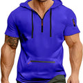 Men Hooded Sleeveless Shirt Casual Gym Tank Top Male Breathable Bodybuilding Vest Basketball Shirt Fashion Singlet Man Clothes